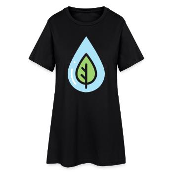 Eco Drop Nature Conservation - Robe T-shirt Femme - noir - Devant