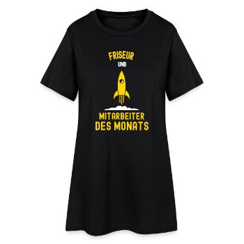 Coiffeur Employé du Mois Collègue Coiffeur - Robe T-shirt Femme - noir - Devant