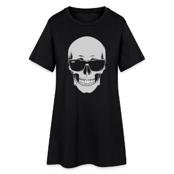Lunettes de soleil Squelette Noir - Robe T-shirt Femme - noir - Devant