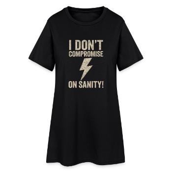 Je n’abandonne pas la raison - Robe T-shirt Femme - noir - Devant