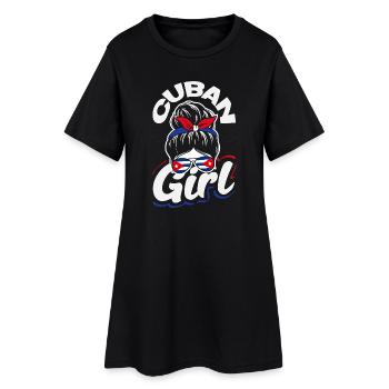 Cuba Pride & Home - Design du drapeau de Cuba - Robe T-shirt Femme - noir - Devant