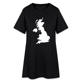 england_country - Robe T-shirt Femme - noir - Devant