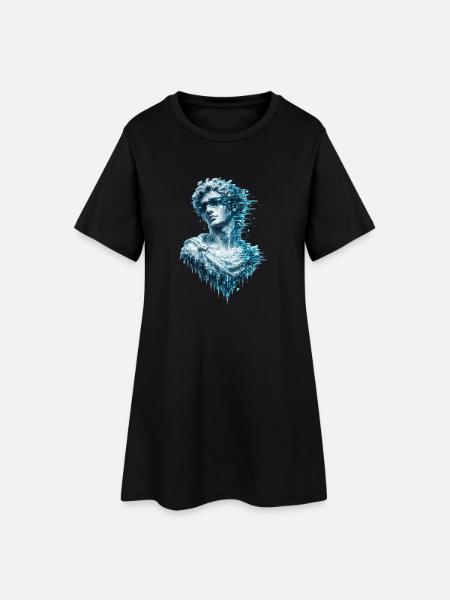 Bug classique du buste dans la glace - Robe T-shirt Femme - noir