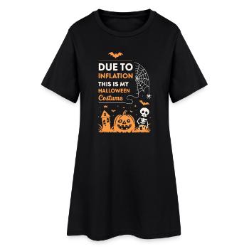 Halloween Inflation My Costume - Women’s T-Shirt Dress - black - Front