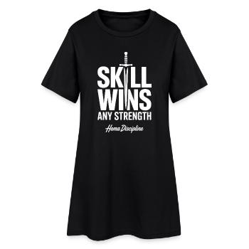 La compétence l’emporte sur toute force Hema - Robe T-shirt Femme - noir - Devant