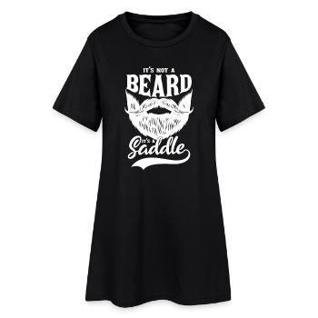 Logo vintage de Barbe à Selle - Robe T-shirt Femme - noir - Devant