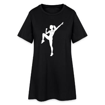 Cadeau de fitness de groupe pour un athlète de fitness - Robe T-shirt Femme - noir - Devant