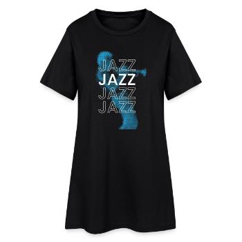 Affiche de club de jazz - Robe T-shirt Femme - noir - Devant