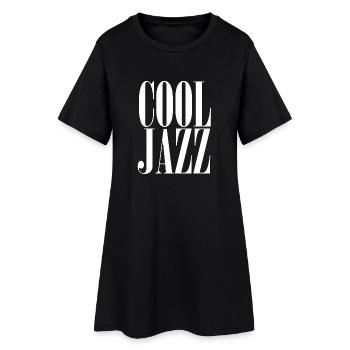 Cool Jazz Typography Tee - Robe T-shirt Femme - noir - Devant
