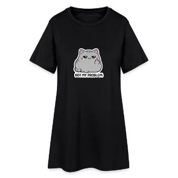 Not My Problem Katzesticker - Frauen T-Shirt-Kleid - Schwarz - Vorne