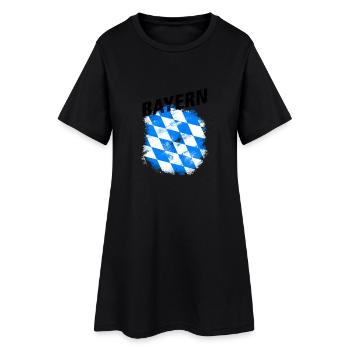 Bayern - Frauen T-Shirt-Kleid - Schwarz - Vorne