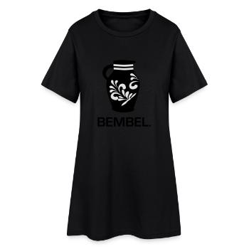 Frankfurt Bembel - Frauen T-Shirt-Kleid - Schwarz - Vorne