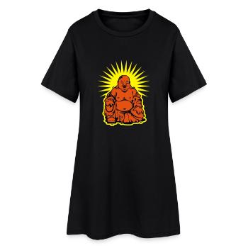 Bouddha - Robe T-shirt Femme - noir - Devant