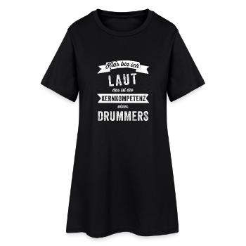 Batteur de batteur selon le cadeau drôle - Robe T-shirt Femme - noir - Devant