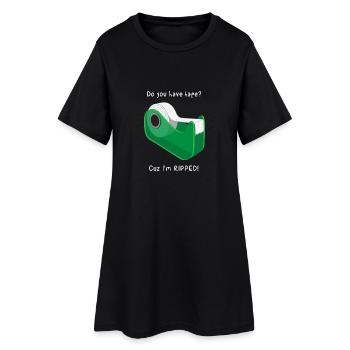 Do You Have Tape? Cuz I'm Ripped! Fitness Shredded - Women’s T-Shirt Dress - black - Front