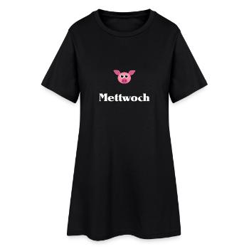 Mëttwoch - Robe T-shirt Femme - noir - Devant