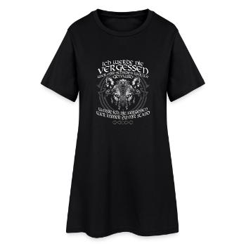 Wikinger Nicht vergessen - Frauen T-Shirt-Kleid - Schwarz - Vorne