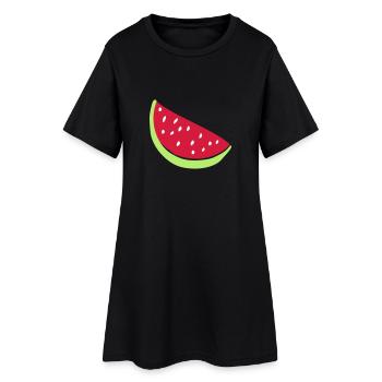 melon - Robe T-shirt Femme - noir - Devant