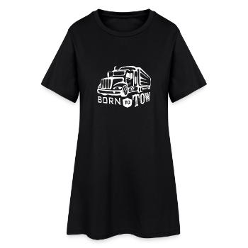 Camion camionneur - Robe T-shirt Femme - noir - Devant