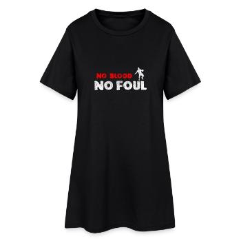 Basketball Slogan No Blood No Foul, vintage look - Women’s T-Shirt Dress - black - Front