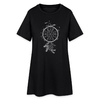 Un capteur de rêve - Robe T-shirt Femme - noir - Devant