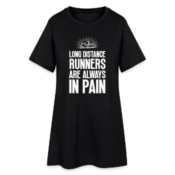 Les coureurs de fond souffrent toujours - Robe T-shirt Femme - noir - Devant