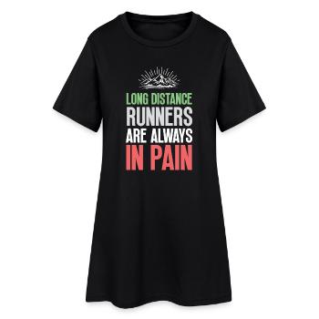 Les coureurs de fond souffrent toujours - Robe T-shirt Femme - noir - Devant