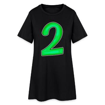 2 - Women’s T-Shirt Dress - black - Front