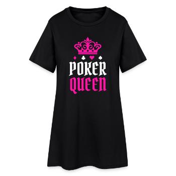 Casino Poker Poker Tour Joueur Professionnel Reine - Robe T-shirt Femme - noir - Devant