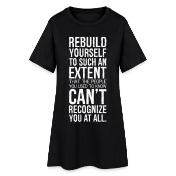 reconstruisez-vous à tel point que les gens - Robe T-shirt Femme - noir - Devant