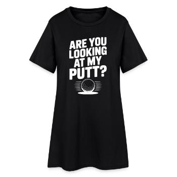 Regardez-vous mon putt - Robe T-shirt Femme - noir - Devant