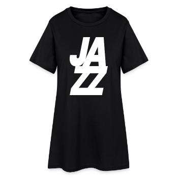 Conception audacieuse du logo de la musique jazz - Robe T-shirt Femme - noir - Devant