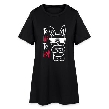 Hip Hop Pour Pâques - Robe T-shirt Femme - noir - Devant