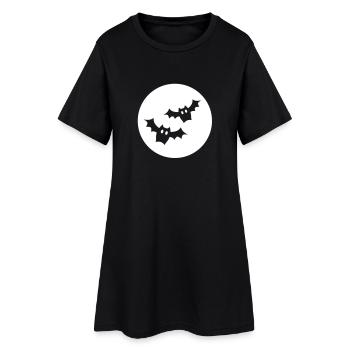 Les chauves-souris - Robe T-shirt Femme - noir - Devant