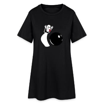 ällabätsch reloaded - Robe T-shirt Femme - noir - Devant