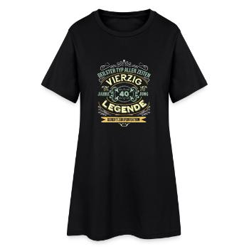 40. Geburtstag Shirt Geschenk Mann Premium T-Shirt - Frauen T-Shirt-Kleid - Schwarz - Vorne
