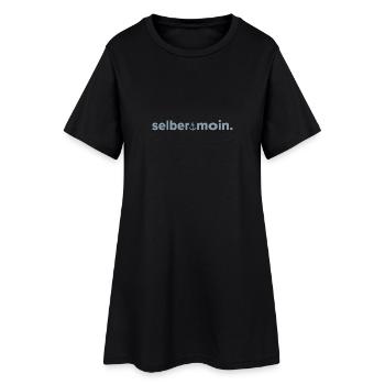 selbermoin - Frauen T-Shirt-Kleid - Schwarz - Vorne