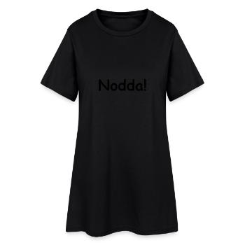 nodda - Frauen T-Shirt-Kleid - Schwarz - Vorne