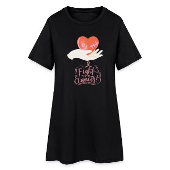 Lutte contre le cancer - Robe T-shirt Femme - noir - Devant