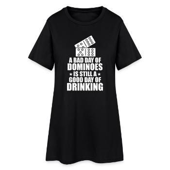 Conception de jeux Domino - Robe T-shirt Femme - noir - Devant