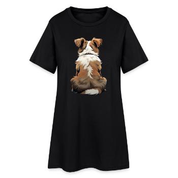 Berger australien - Robe T-shirt Femme - noir - Devant