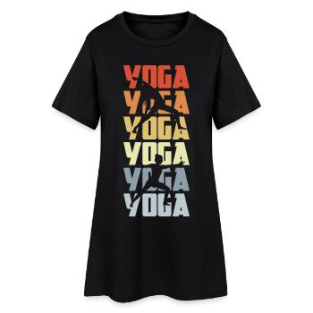 Yoga Vintage Look - Women’s T-Shirt Dress - black - Front