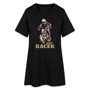 Caferacer Retro Biker Moto Icône Logo Icône - Robe T-shirt Femme - noir - Devant
