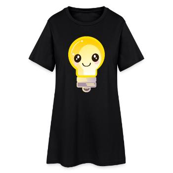 LIGHT BULB - Women’s T-Shirt Dress - black - Front