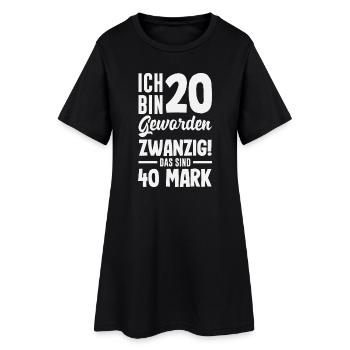 Funny 20th Birthday Gift - Women’s T-Shirt Dress - black - Front
