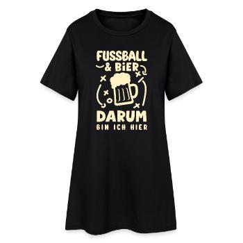 Drôle de Football Football Fan Cadeau - Robe T-shirt Femme - noir - Devant