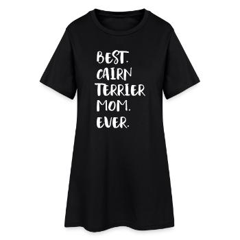 Cairn Terrier - Robe T-shirt Femme - noir - Devant