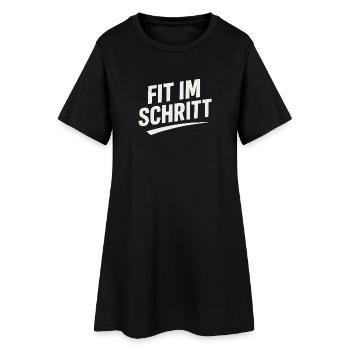 ALIMENTÉ PAR LES PROTÉINES ET LA RAGE - Robe T-shirt Femme - noir - Devant
