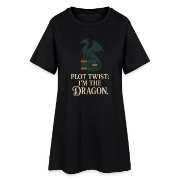 Booktok Fantasy Bookish Humor Geschenk Für - Frauen T-Shirt-Kleid - Schwarz - Vorne