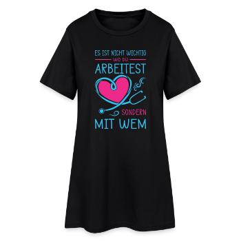 Nurse Gifts Nursing Funny Nurse - Women’s T-Shirt Dress - black - Front